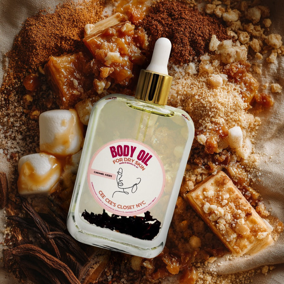 238　スキンオイル Caramel Kisses Scented Dry Body Oil – Cee Cee's Closet NYC