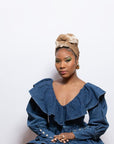 Small Ribbed Velvet Headwrap
