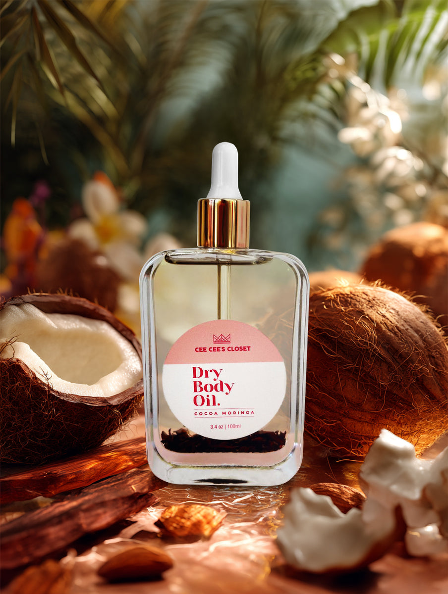Cocoa Moringa Scented Dry Body Oil – Cee Cee's Closet NYC