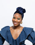 Small Ribbed Velvet Headwrap