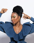 Small Ribbed Velvet Headwrap