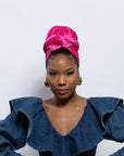 Small Ribbed Velvet Headwrap