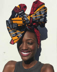 African woman wearing headwrap