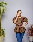 Amadika Peplum Top