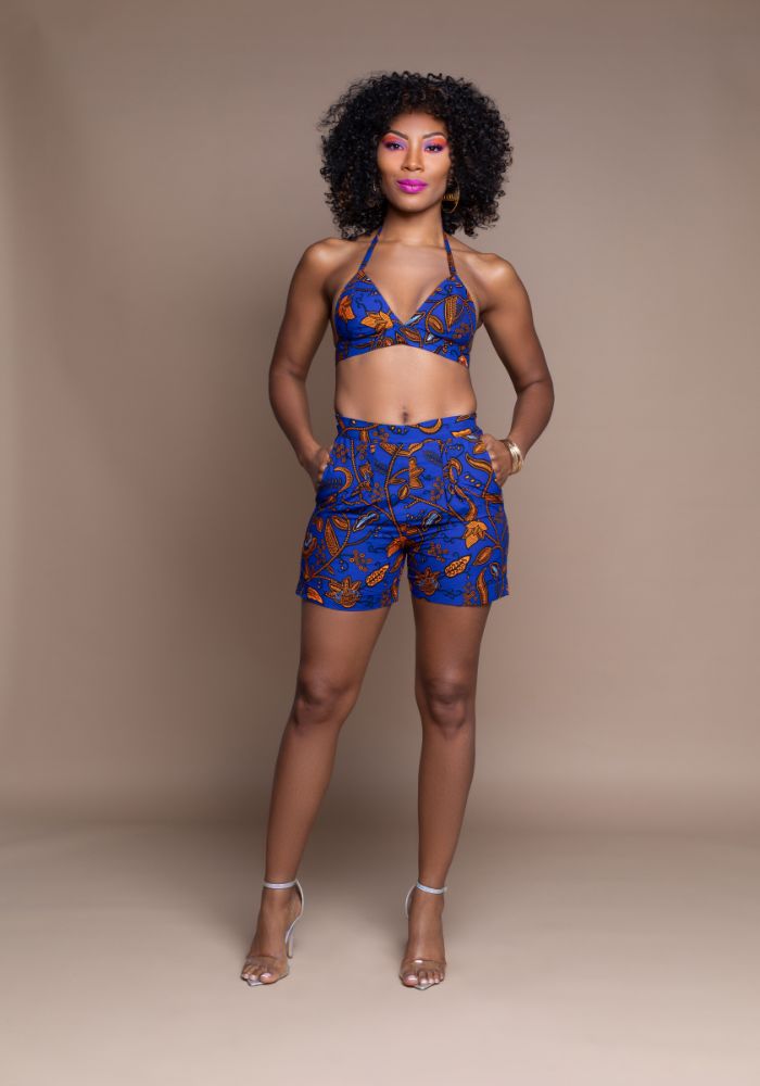 Bralette and high waisted shorts outlet