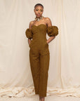 Feza Bubble Sleeve Jumpsuit