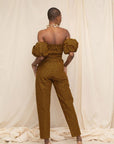 Feza Bubble Sleeve Jumpsuit