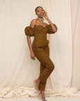 Feza Bubble Sleeve Jumpsuit