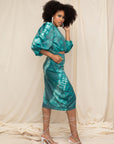 Madal Drawstring Cotton Silk Skirt