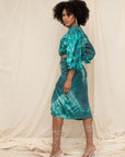 Madal Drawstring Cotton Silk Skirt