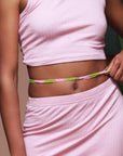 Pink and Green Waist Beads