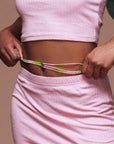 Pink and Green Waist Beads