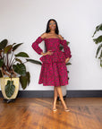 Pink Sade Midi Skirt