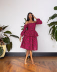Pink Sade Midi Skirt