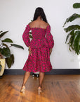 Pink Sade Midi Skirt