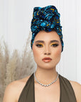 Sea Goddess Silk Lined Headwrap - Head Wraps