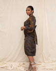 Virgil Drawstring Cotton Silk Skirt