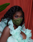Water Color Leaf Mask