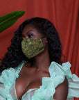 Water Color Leaf Mask