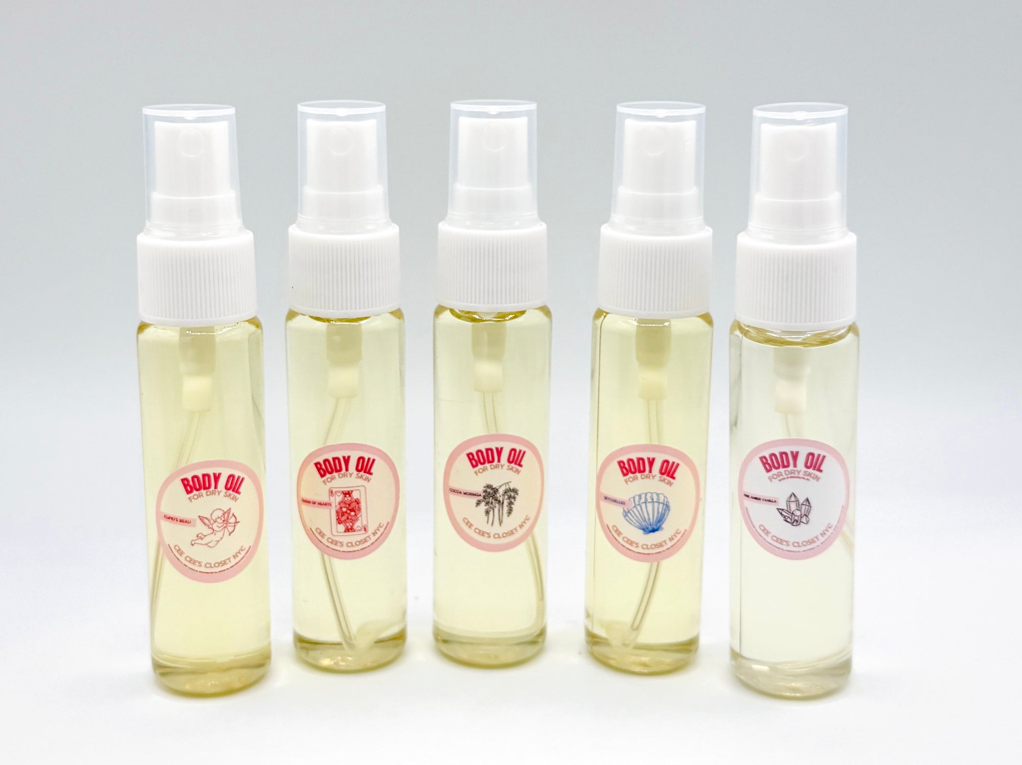 1oz Spray Scented Dry Body Oil Bundles