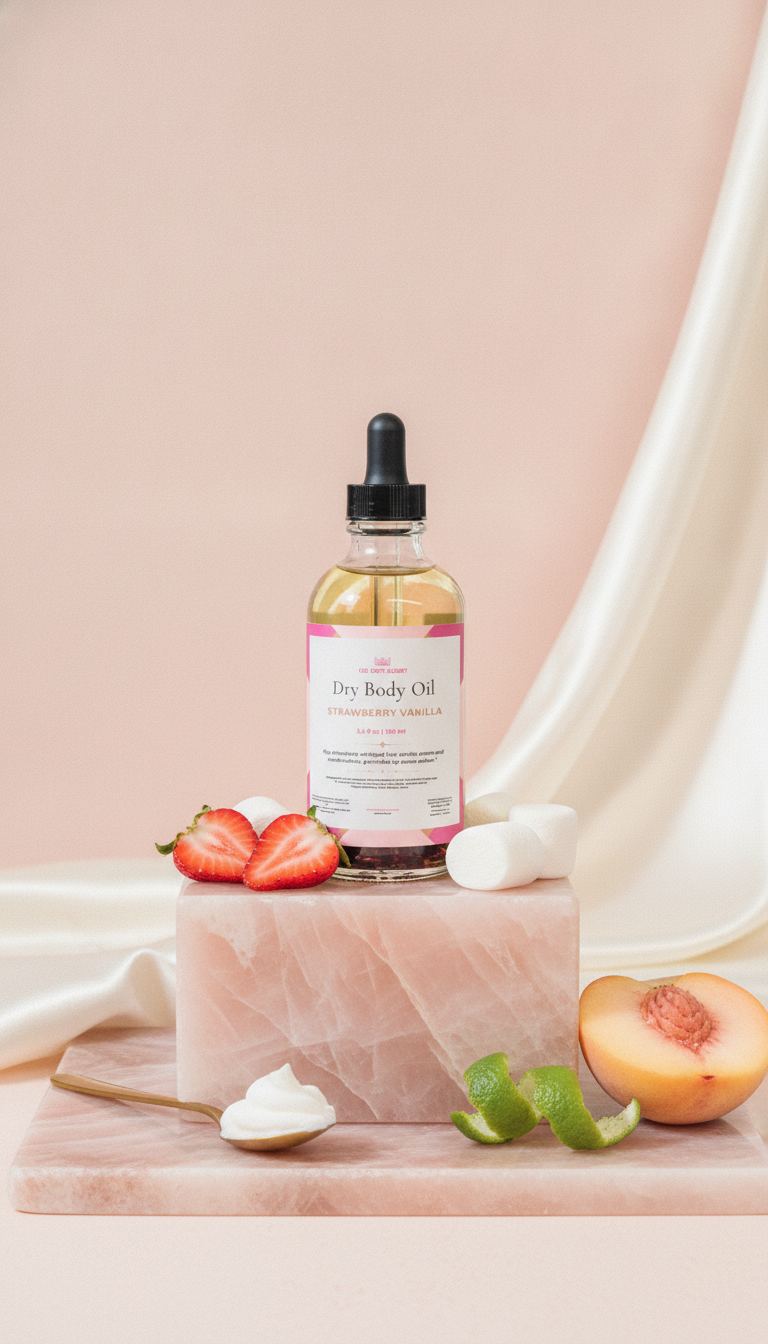 Strawberry Vanilla Dry Body Oil