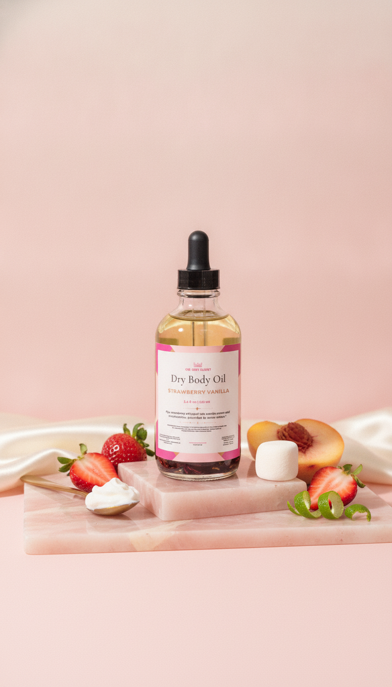 Strawberry Vanilla Dry Body Oil