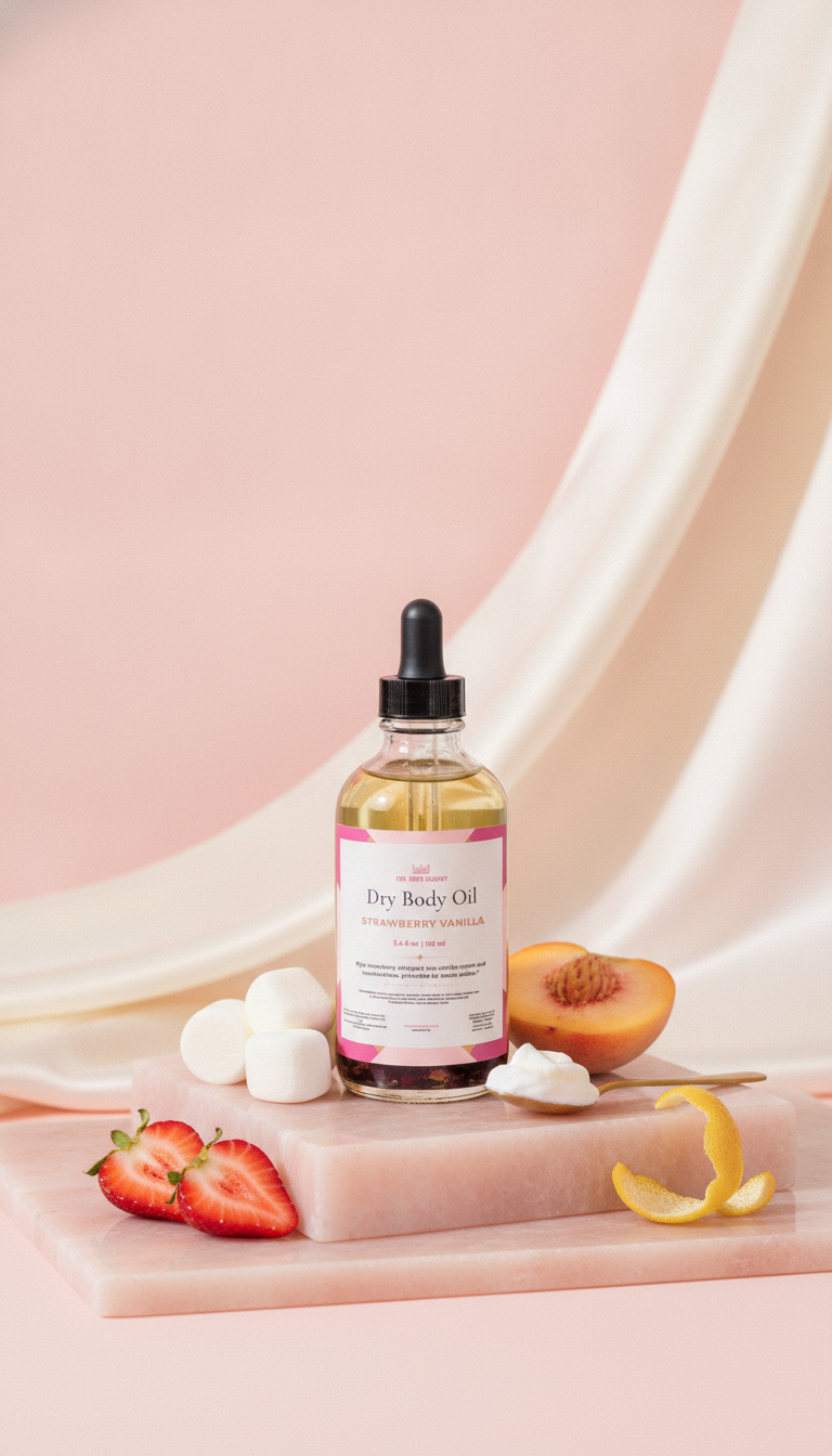 Strawberry Vanilla Dry Body Oil