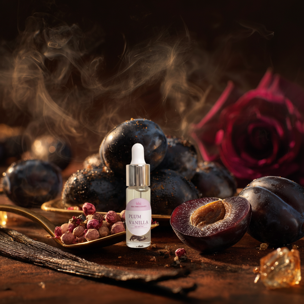 Plum Vanilla Scented Dry Body Oil