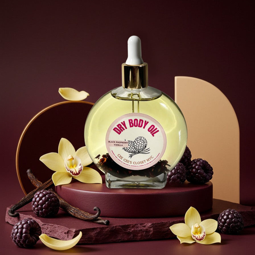 Black Raspberry Vanilla Scented Dry Body Oil – Cee Cee's Closet NYC