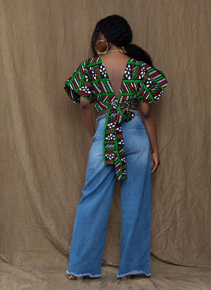 Aichatou Art Gallery Crop Top