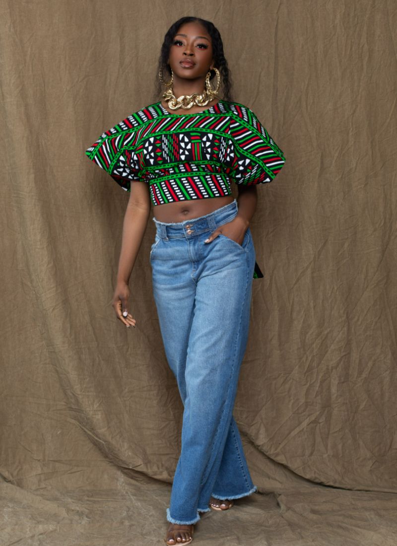 Aichatou Art Gallery Crop Top