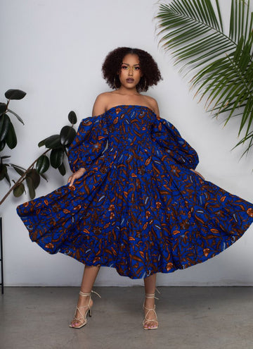 Blue Famata Resort Maxi Dress