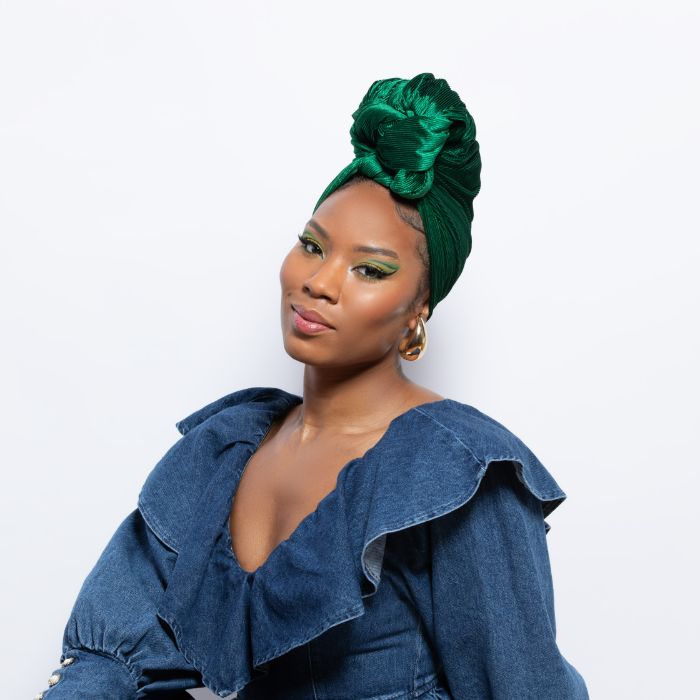 Small Ribbed Velvet Headwrap