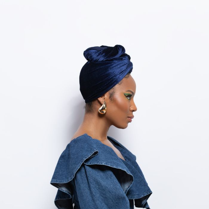 Small Ribbed Velvet Headwrap