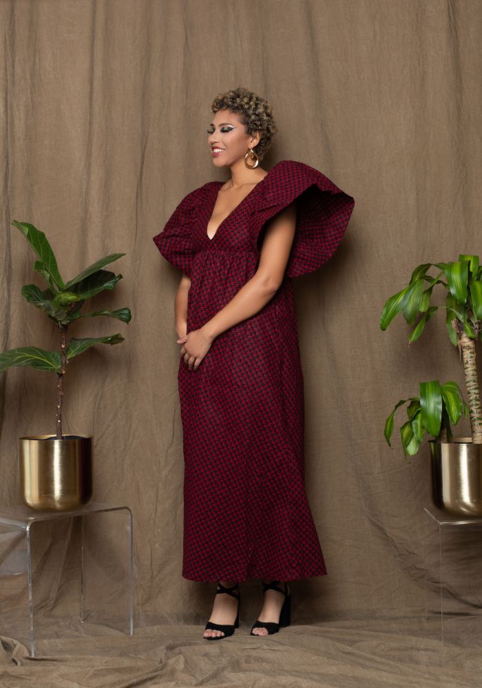 Red Feza Silk Lined Headwrap - Head Wraps