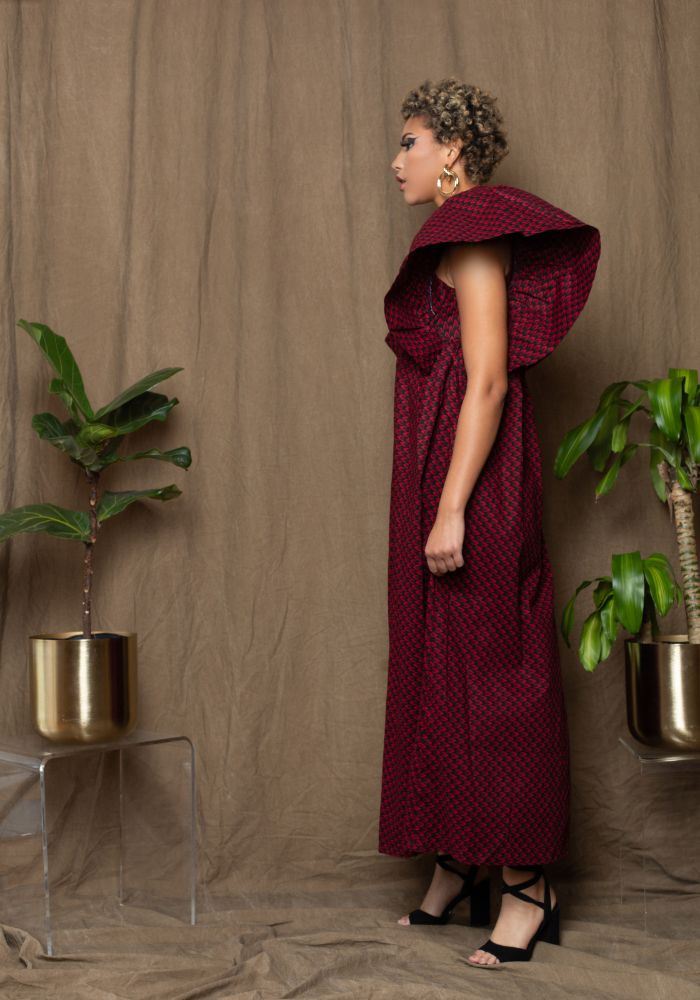 Red Feza Silk Lined Headwrap - Head Wraps