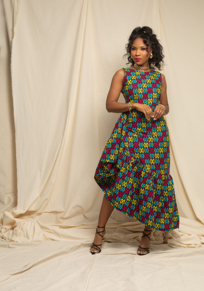 african print cocktail dress Day 18: Lace African Print Cocktail Dress