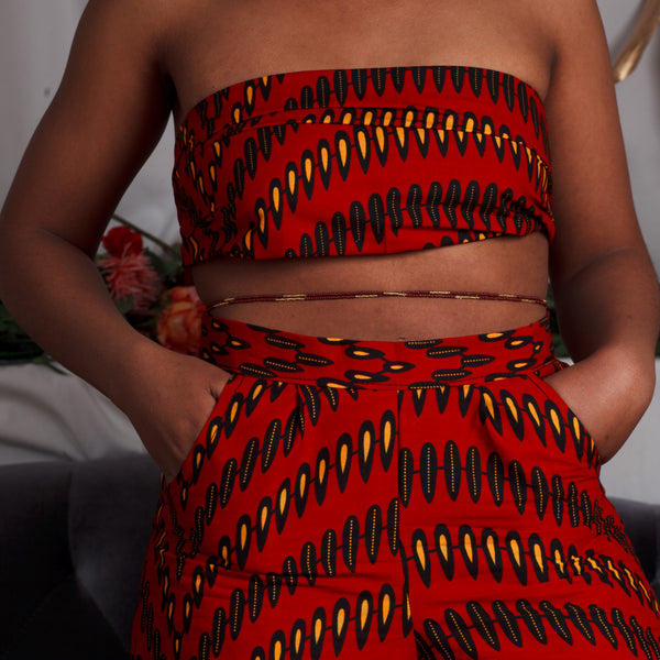 Brown and Gold Waist Beads 34 inches