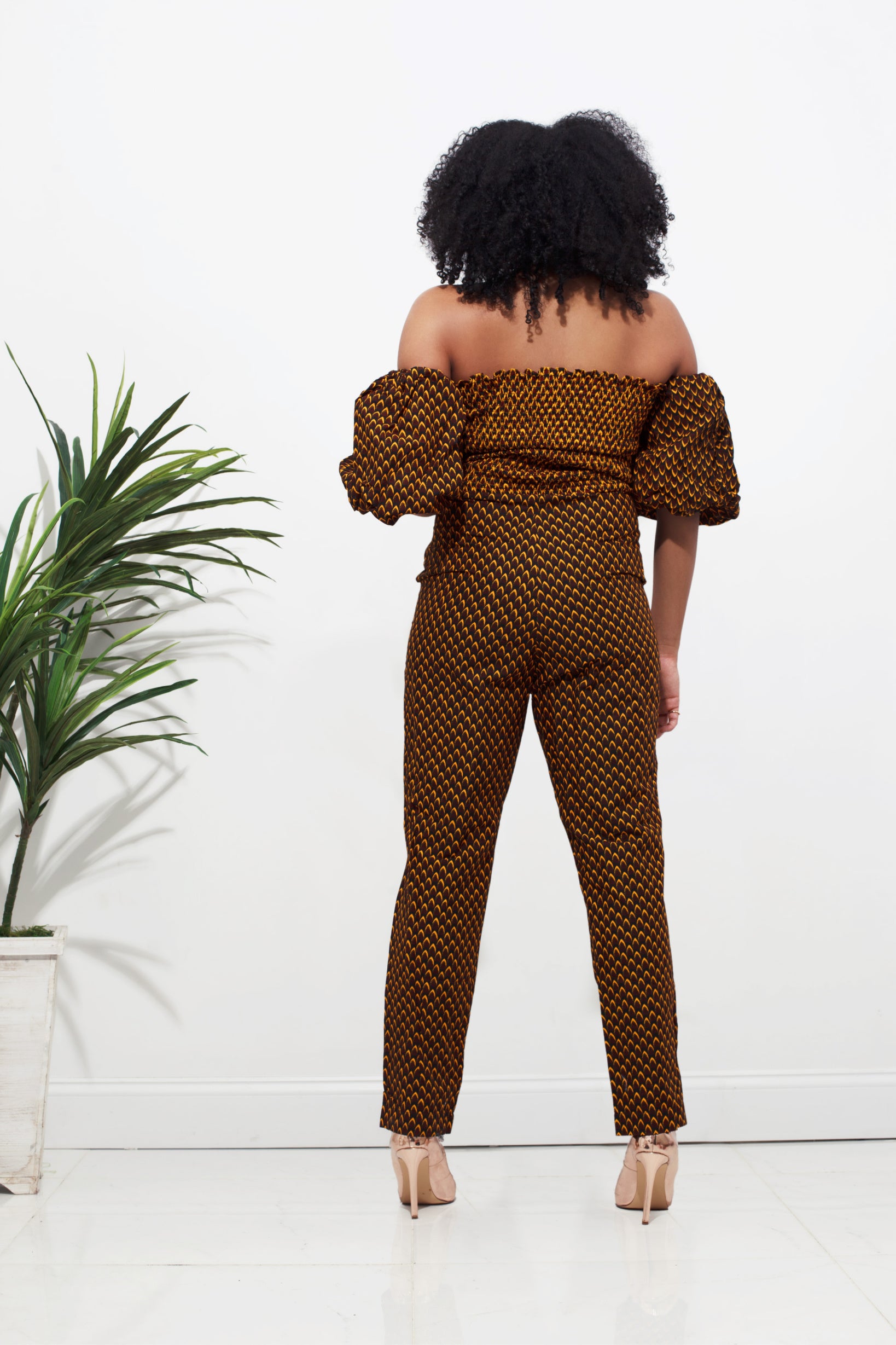 Feza Bubble Sleeve Jumpsuit