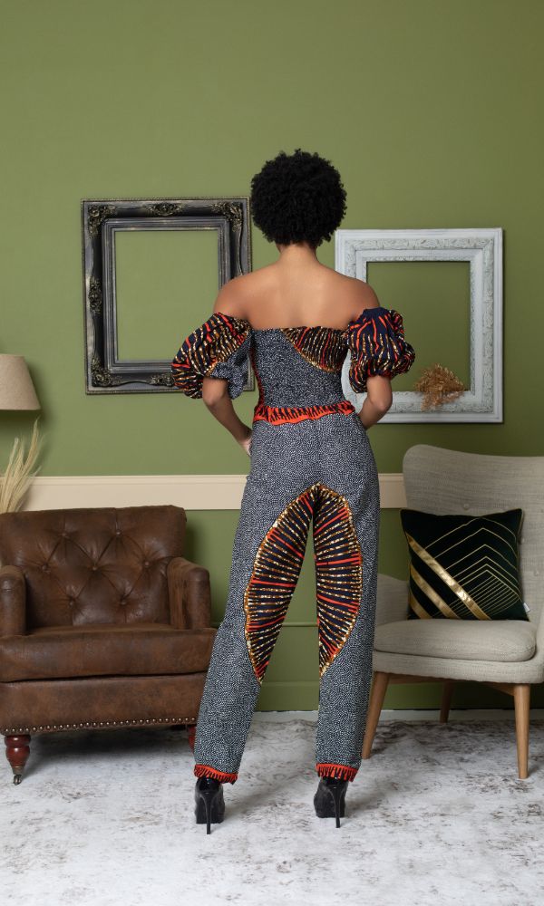 Ayira Bubble Sleeve Jumpsuit