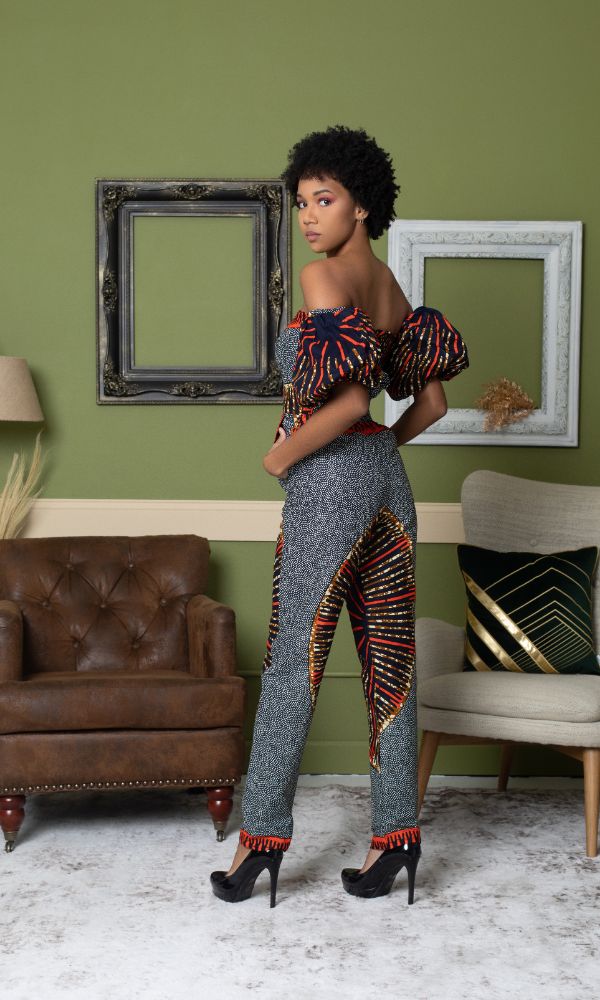 Ayira Bubble Sleeve Jumpsuit