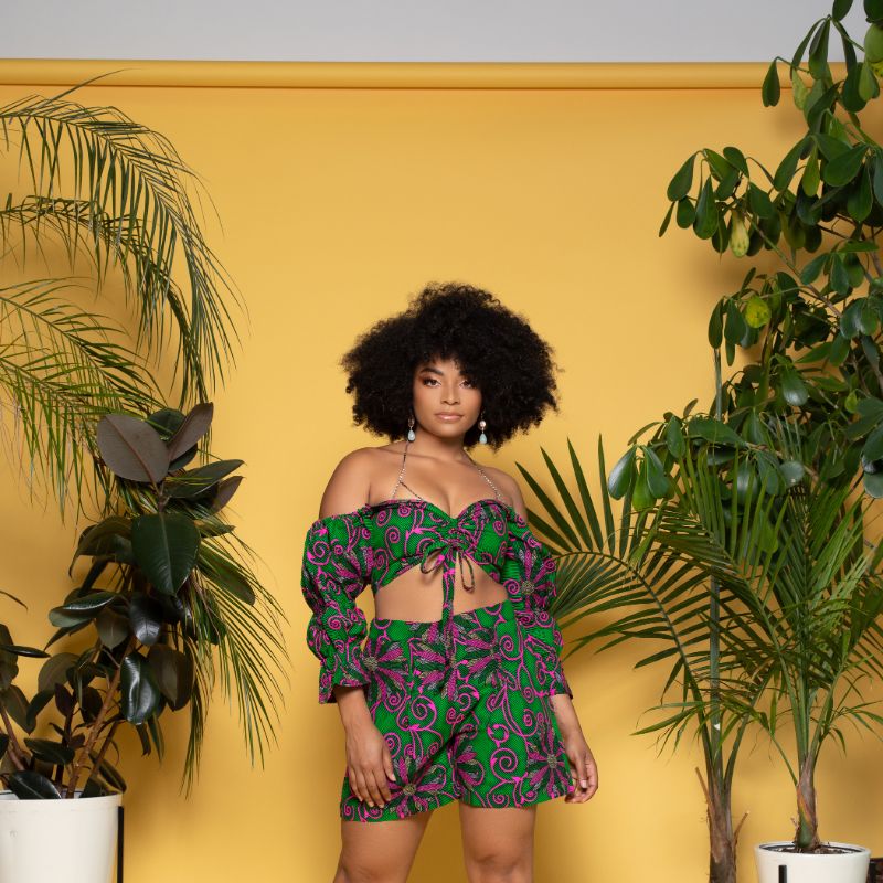 Bamiola 3 Knot Crop Top