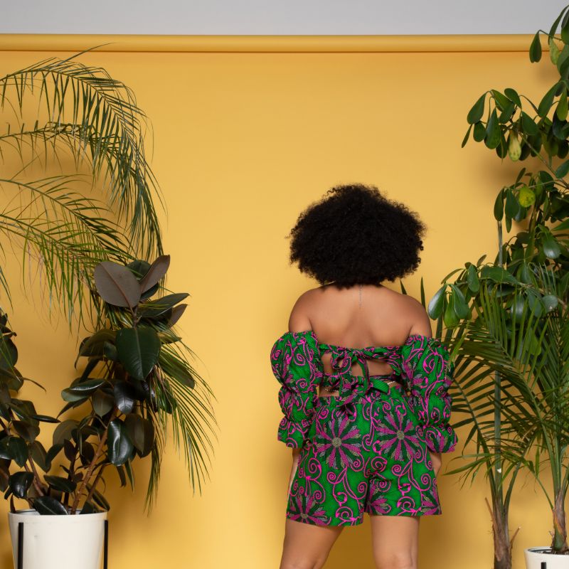 Bamiola 3 Knot Crop Top