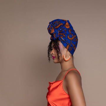 Blue Famata Headwrap - Headwraps