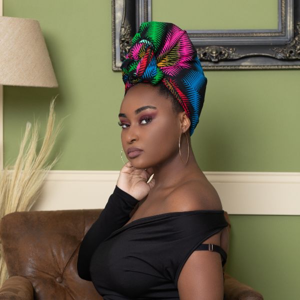 Chroma Silk Lined Headwrap - Head Wraps