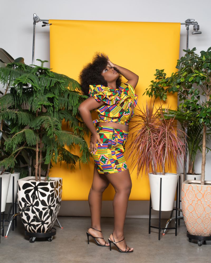 Kwafica Layered Crop Top
