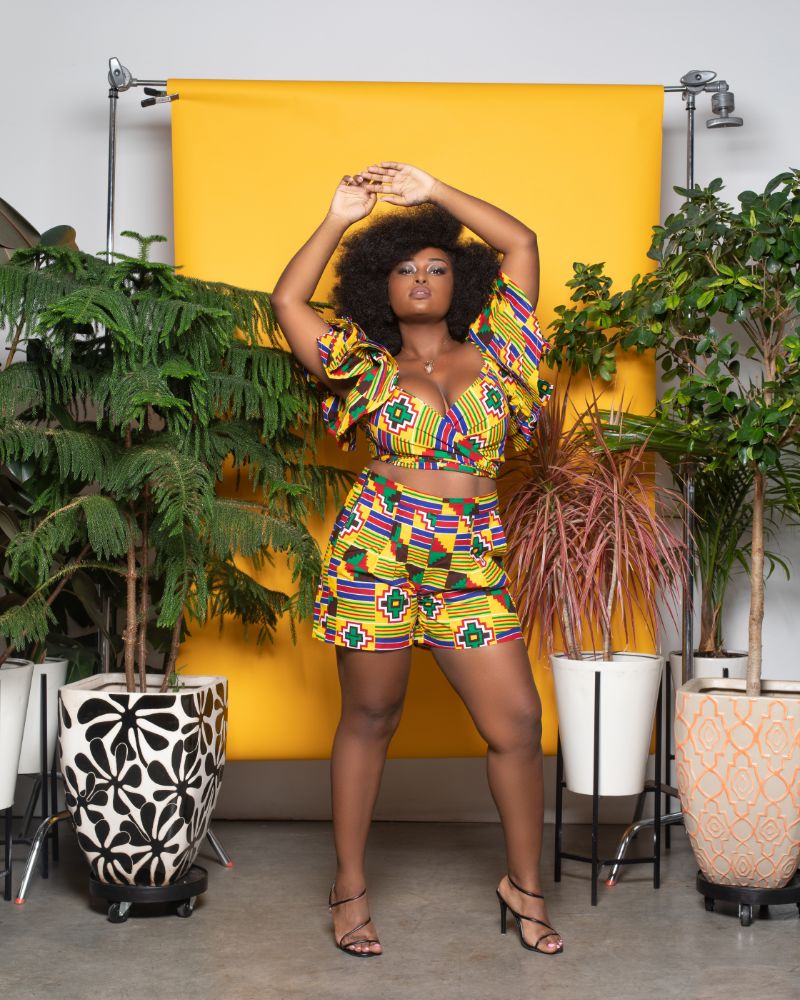 Kwafica Layered Crop Top