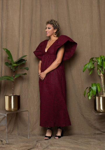 Red Feza Star  Dress
