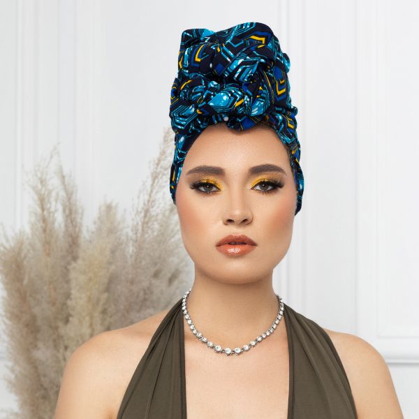 Sea Goddess Silk Lined Headwrap - Head Wraps