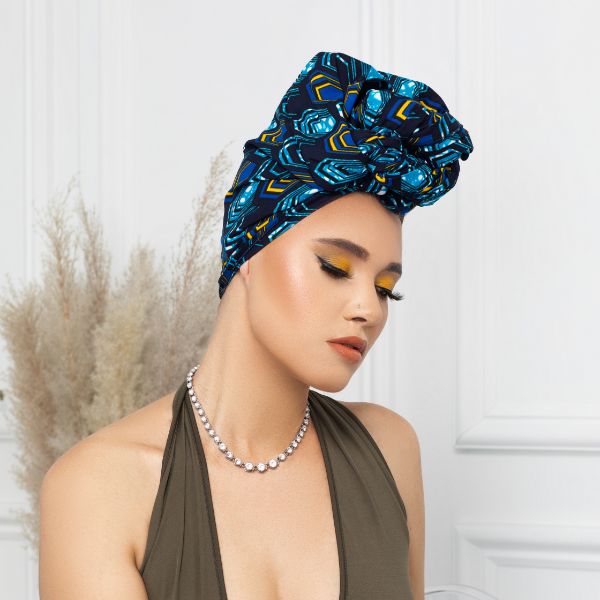 Sea Goddess Silk Lined Headwrap - Head Wraps